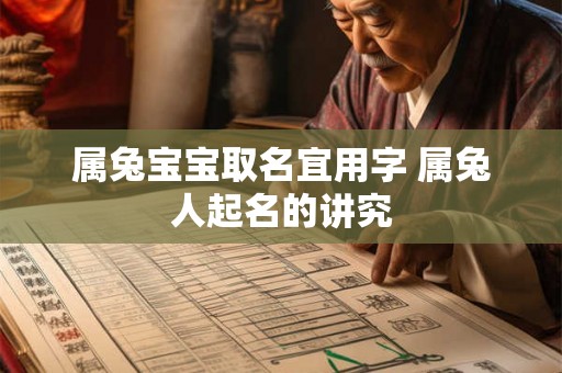 属兔宝宝取名宜用字 属兔人起名的讲究