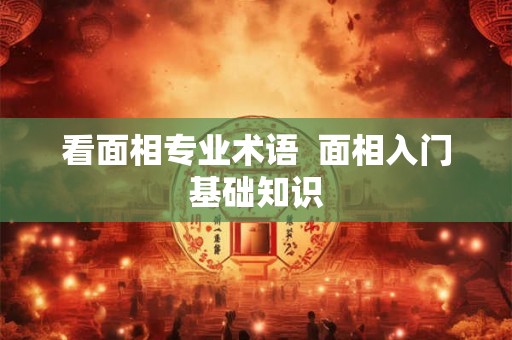 看面相专业术语 面相入门基础知识 看面相专业术语 面相入门基础知识