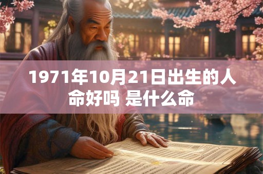 1971年10月21日出生的人命好吗 是什么命