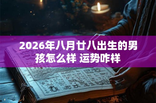 2026年八月廿八出生的男孩怎么样 运势咋样