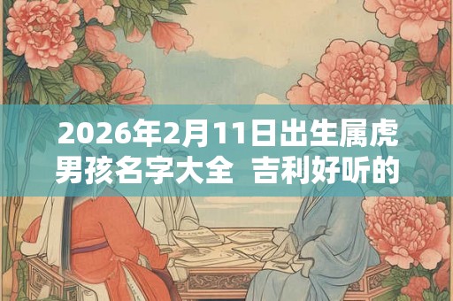 2026年2月11日出生属虎男孩名字大全  吉利好听的名字