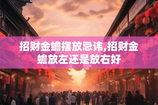 招财金蟾摆放忌讳,招财金蟾放左还是放右好 招财金蟾摆放忌讳,招财金蟾放左还是放右好