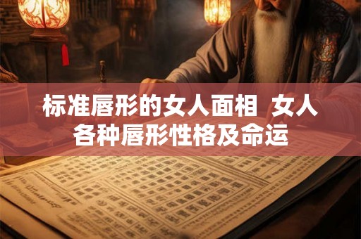标准唇形的女人面相  女人各种唇形性格及命运