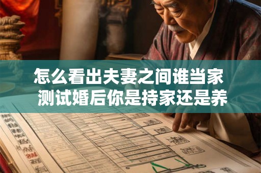 怎么看出夫妻之间谁当家 测试婚后你是持家还是养家 怎么看出夫妻之间谁当家 测试婚后你是持家还是养家