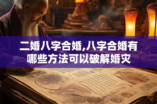 二婚八字合婚,八字合婚有哪些方法可以破解婚灾 二婚八字合婚,八字合婚有哪些方法可以破解婚灾