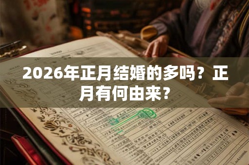 2026年正月结婚的多吗?正月有何由来? 2026年正月结婚的多吗?正月有何由来?