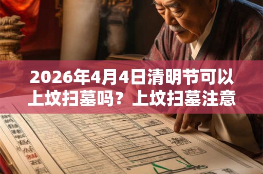 2026年4月4日清明节可以上坟扫墓吗？上坟扫墓注意事项？