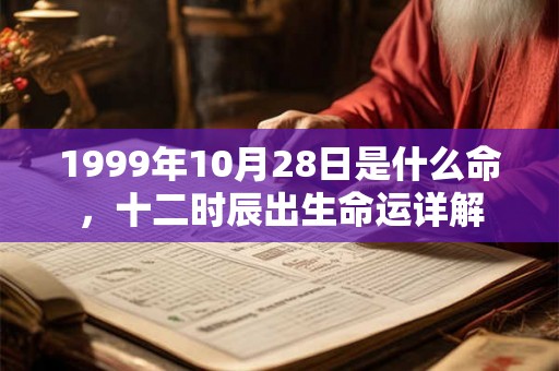 1999年10月28日是什么命,十二时辰出生命运详解 1999年10月28日是什么命,十二时辰出生命运详解