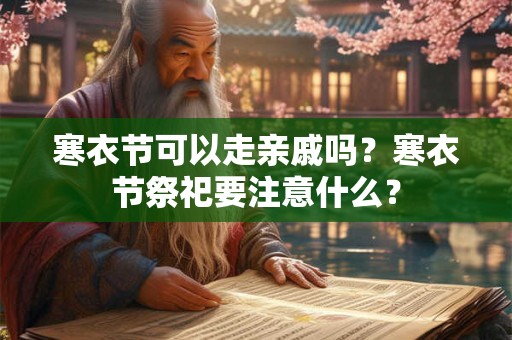 寒衣节可以走亲戚吗？寒衣节祭祀要注意什么？