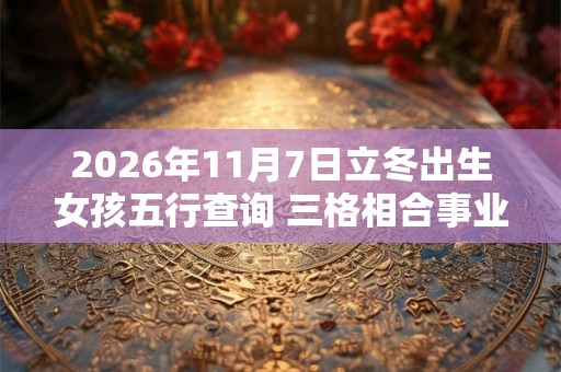 2026年11月7日立冬出生女孩五行查询 三格相合事业成功