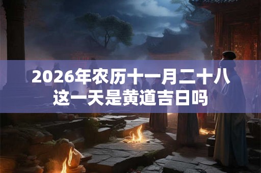 2026年农历十一月二十八这一天是黄道吉日吗 2026年农历十一月二十八这一天是黄道吉日吗