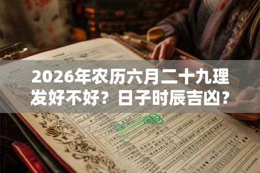 2026年农历六月二十九理发好不好?日子时辰吉凶? 2026年农历六月二十九理发好不好?日子时辰吉凶?