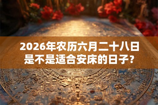 2026年农历六月二十八日是不是适合安床的日子？