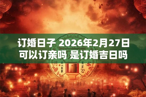 订婚日子 2026年2月27日可以订亲吗 是订婚吉日吗