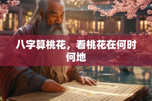 八字算桃花，看桃花在何时何地