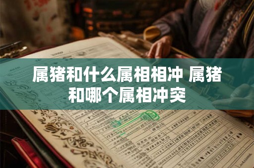 属猪和什么属相相冲 属猪和哪个属相冲突