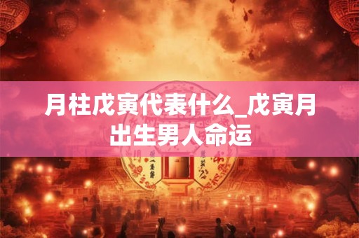 月柱戊寅代表什么_戊寅月出生男人命运