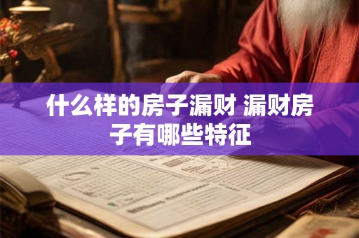 什么样的房子漏财 漏财房子有哪些特征
