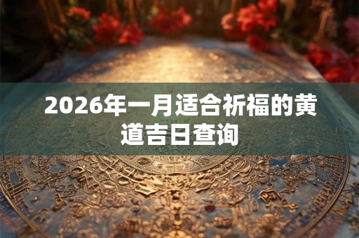 2026年一月适合祈福的黄道吉日查询