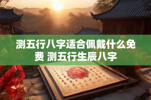 测五行八字适合佩戴什么免费 测五行生辰八字