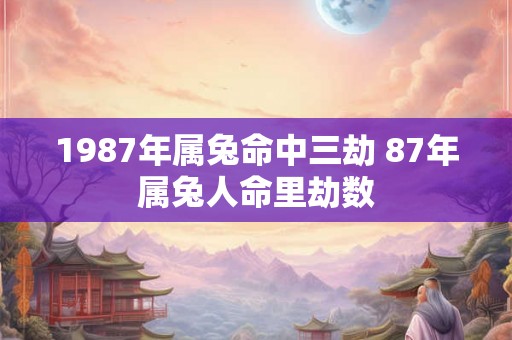 1987年属兔命中三劫 87年属兔人命里劫数