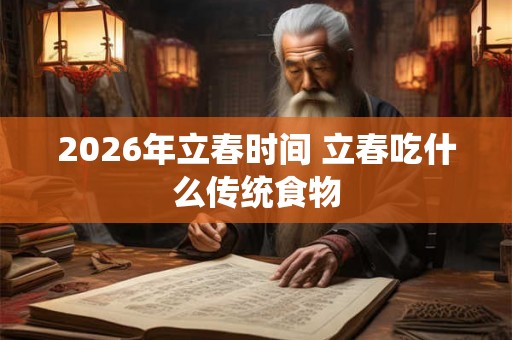 2026年立春时间 立春吃什么传统食物 2026年立春时间 立春吃什么传统食物