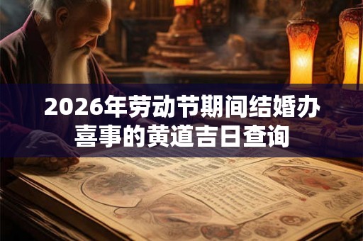 2026年劳动节期间结婚办喜事的黄道吉日查询