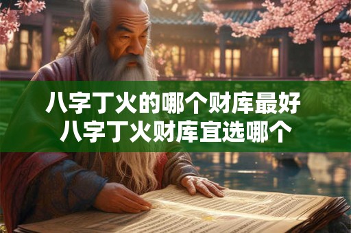 八字丁火的哪个财库最好 八字丁火财库宜选哪个