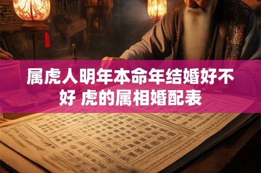 属虎人明年本命年结婚好不好 虎的属相婚配表