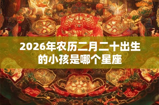 2026年农历二月二十出生的小孩是哪个星座