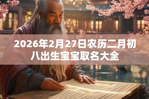 2026年2月27日农历二月初八出生宝宝取名大全