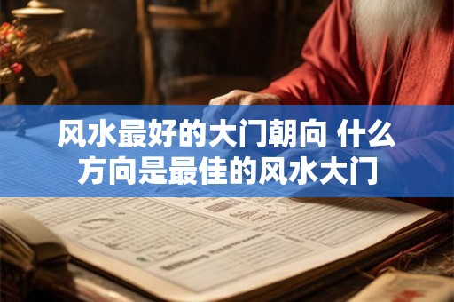 风水最好的大门朝向 什么方向是最佳的风水大门