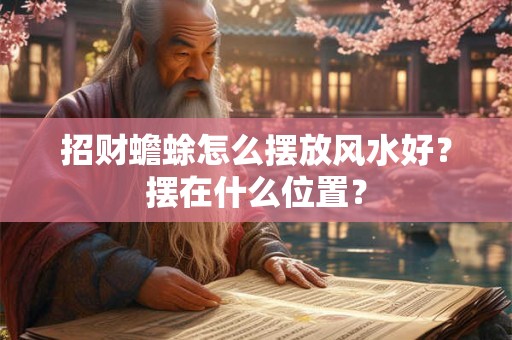 招财蟾蜍怎么摆放风水好？摆在什么位置？