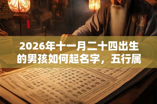 2026年十一月二十四出生的男孩如何起名字，五行属什么