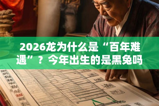 2026龙为什么是“百年难遇”？今年出生的是黑兔吗