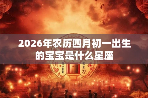 2026年农历四月初一出生的宝宝是什么星座
