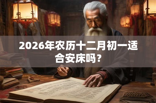 2026年农历十二月初一适合安床吗？