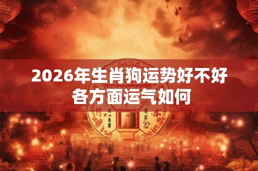 2026年生肖狗运势好不好 各方面运气如何