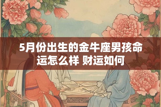 5月份出生的金牛座男孩命运怎么样 财运如何 5月份出生的金牛座男孩命运怎么样 财运如何