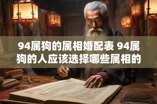94属狗的属相婚配表 94属狗的人应该选择哪些属相的配偶婚配表来帮你解决问题