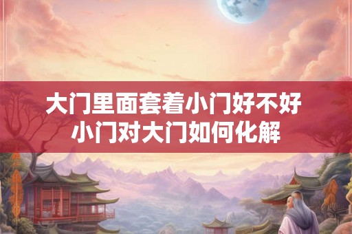 大门里面套着小门好不好 小门对大门如何化解