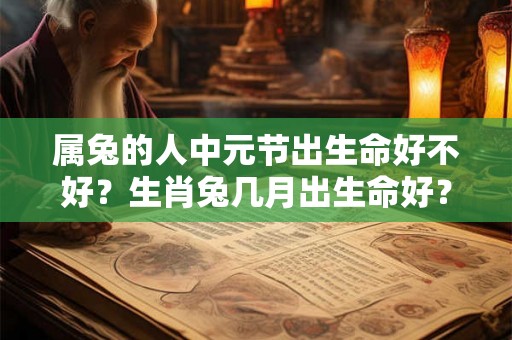 属兔的人中元节出生命好不好？生肖兔几月出生命好？