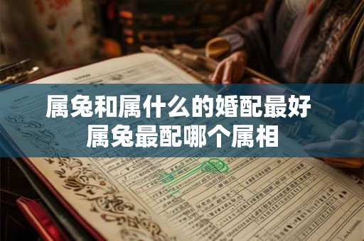 属兔和属什么的婚配最好 属兔最配哪个属相