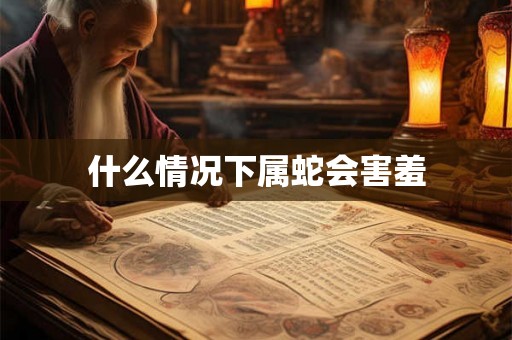 什么情况下属蛇会害羞