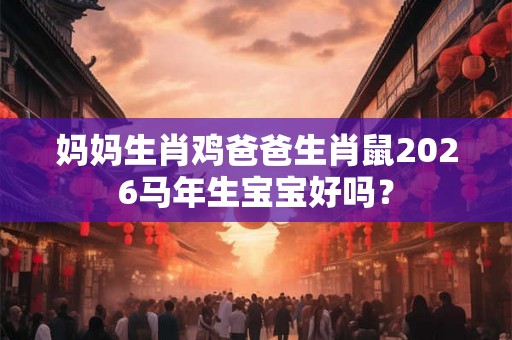 妈妈生肖鸡爸爸生肖鼠2026马年生宝宝好吗？