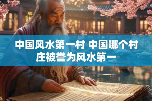 中国风水第一村 中国哪个村庄被誉为风水第一 中国风水第一村 中国哪个村庄被誉为风水第一