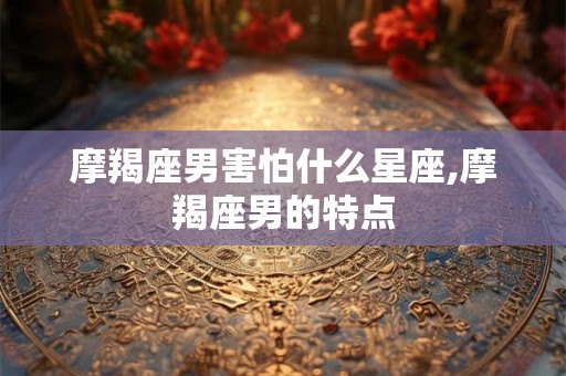 摩羯座男害怕什么星座,摩羯座男的特点