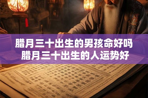 腊月三十出生的男孩命好吗 腊月三十出生的人运势好吗