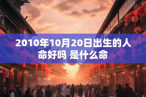 2010年10月20日出生的人命好吗 是什么命