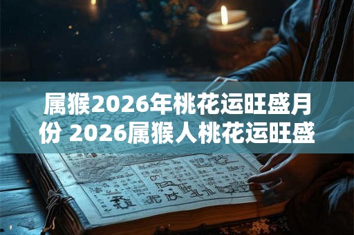 属猴2026年桃花运旺盛月份 2026属猴人桃花运旺盛的月份是